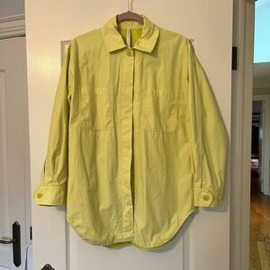 Babaton Yellow Oversized Shirt Jacket
